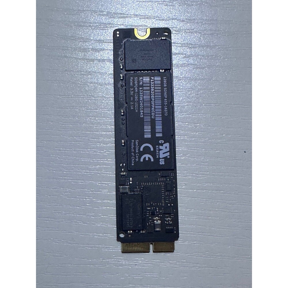Apple MacBook Air SSD 128GB 655-1837D Sandisk A1466 Parts